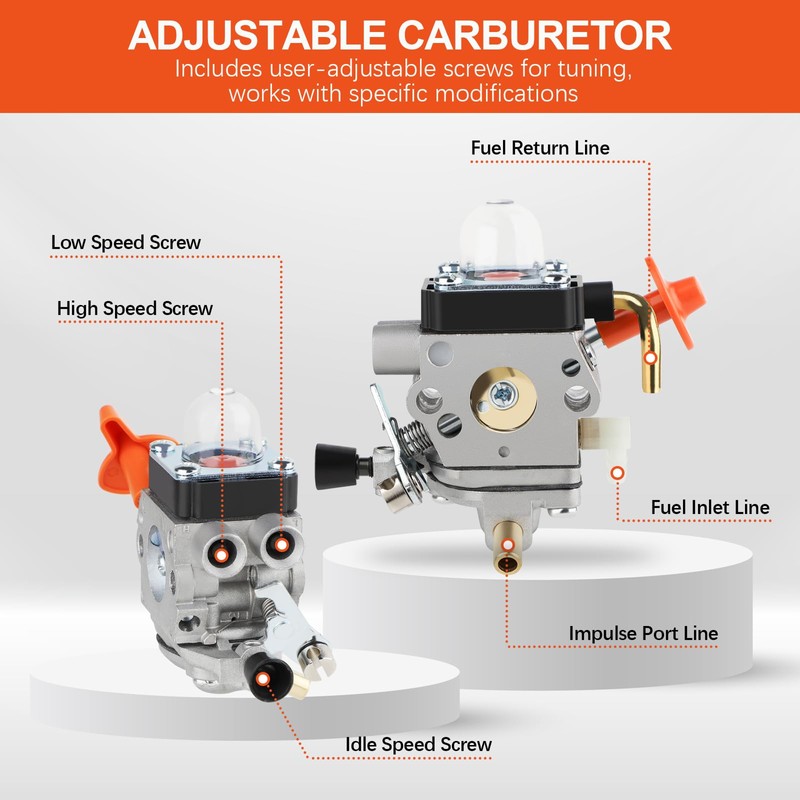 HUZTL FS 90 R Carburetor kit for Stihl FS90R FS90
