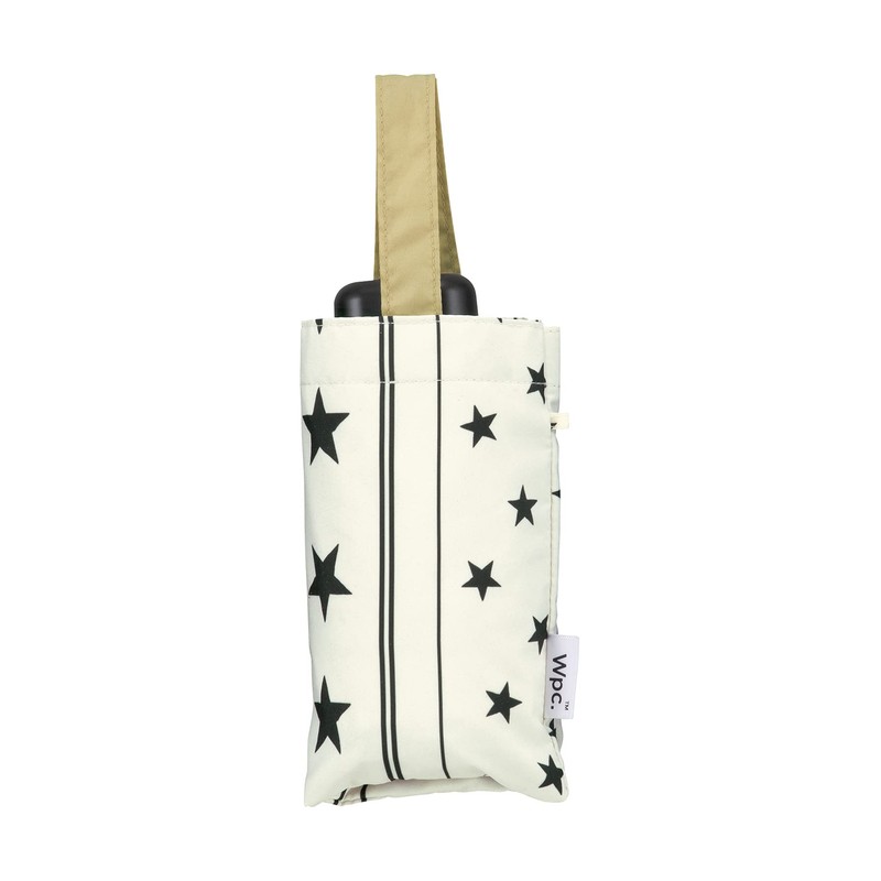 Wpc. 2714-261 Rain Umbrella, Star Scarf, Mini, Off, 19.7 inches