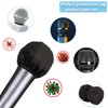 100PCS Microphone Cover Disposable Non-Woven Microphone Windscreen Protective Cap Karaoke