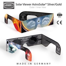 Baader Solar Viewer AstroSolar Silver/Gold Eclipse Glasses/Shades # 2459294 (Pack of 10)