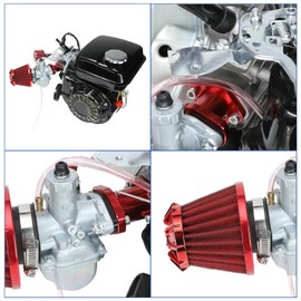 YOXUFA VM22 Carburetor Kit 212cc Carb Replacement for Predator 212cc 224cc Coleman CT200U CT200U-EX BT200X GX160 GX200 196cc 6.5HP Baja Warrior MB200 Axis M200 Mini Bike Go Kart Parts