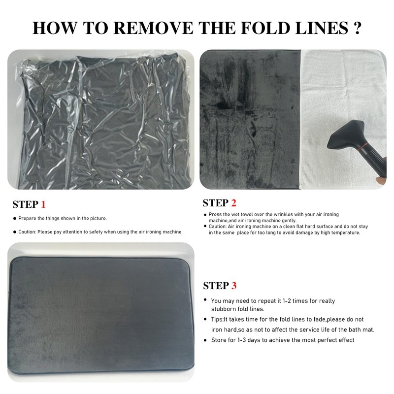 XLHOMO Bathroom Rug Set 5 Piece - Bathroom Rugs Set,