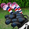 Craftsman Golf Black Classic Iron Headcover set with Blue Large
