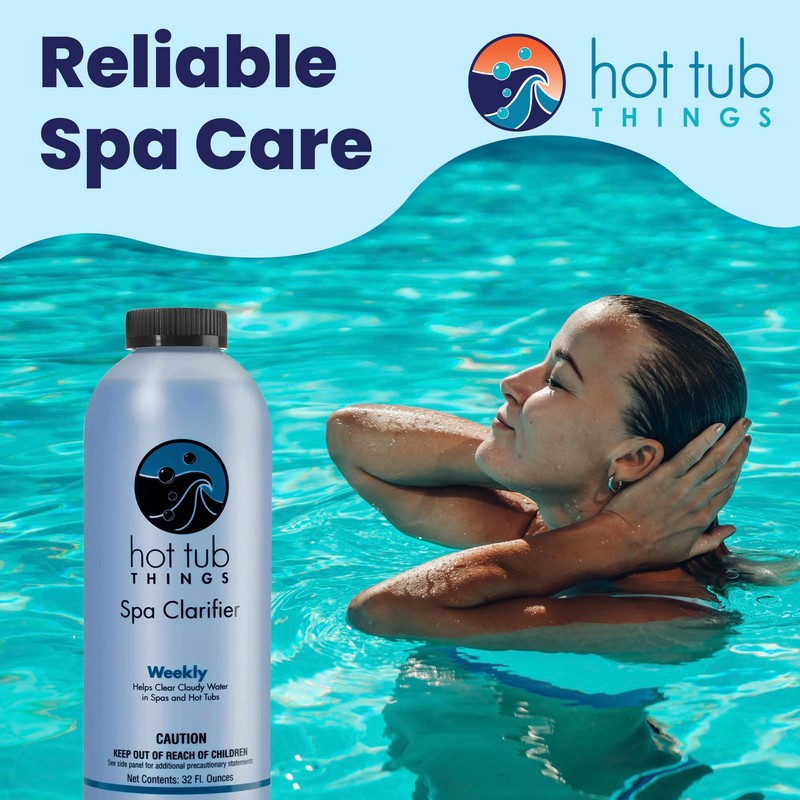 Hot Tub Things Spa Water Clarifier - Clears Cloudy Water,