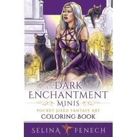Dark Enchantment Minis - Pocket Sized Fantasy Art Coloring Book
