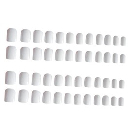 BIUDECO Diy White French Tip Press Nails Fake Nails for Women Manicure Fashion