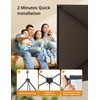 Projector Screen with Stand - 100" Indoor/Outdoor 16:9, 4K HD