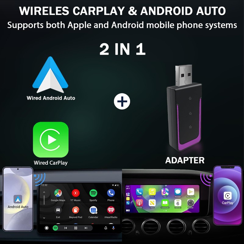 Wireless CarPlay Adapter, CarPlay Wireless Adapter
