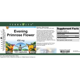Evening Primrose Flower - 450 mg (100 Capsules, ZIN: 511395)