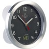 St. Leonhard Bathroom Clock: Bathroom Wall Clock with LCD Thermometer,