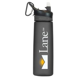 The Fanatic Group Lane Community College Frosted Sport Water Bottle, Design-1 - Black