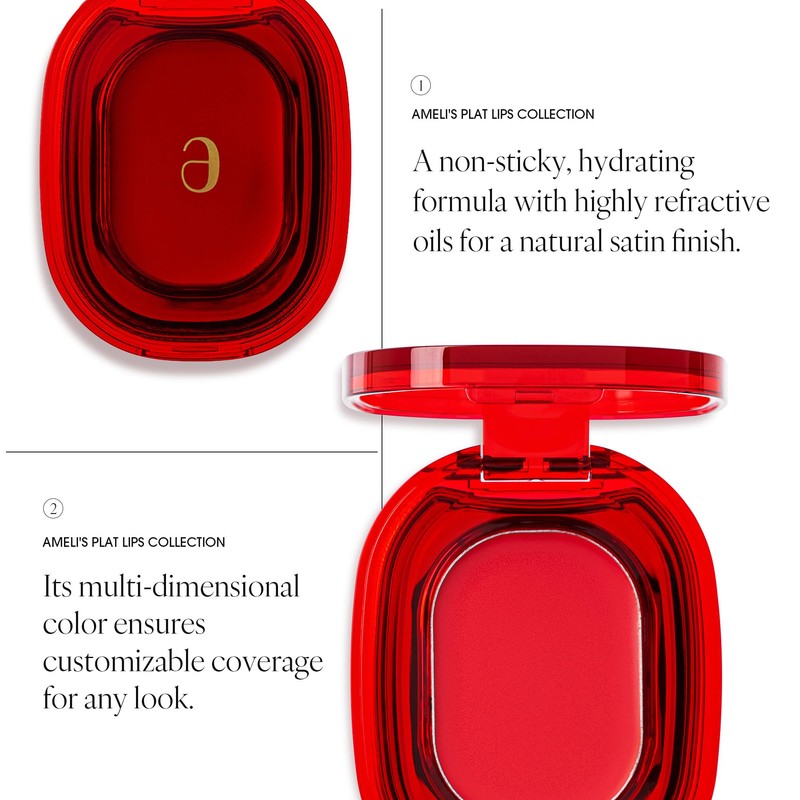 AmeliSeoul PLAT LIPS 918 CHERRY CANDY, Lip & Cheek, Lightweight,