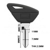 Motorcycle Replacement Key Blanks 2B006659 Compatible with Aprilia RS 660