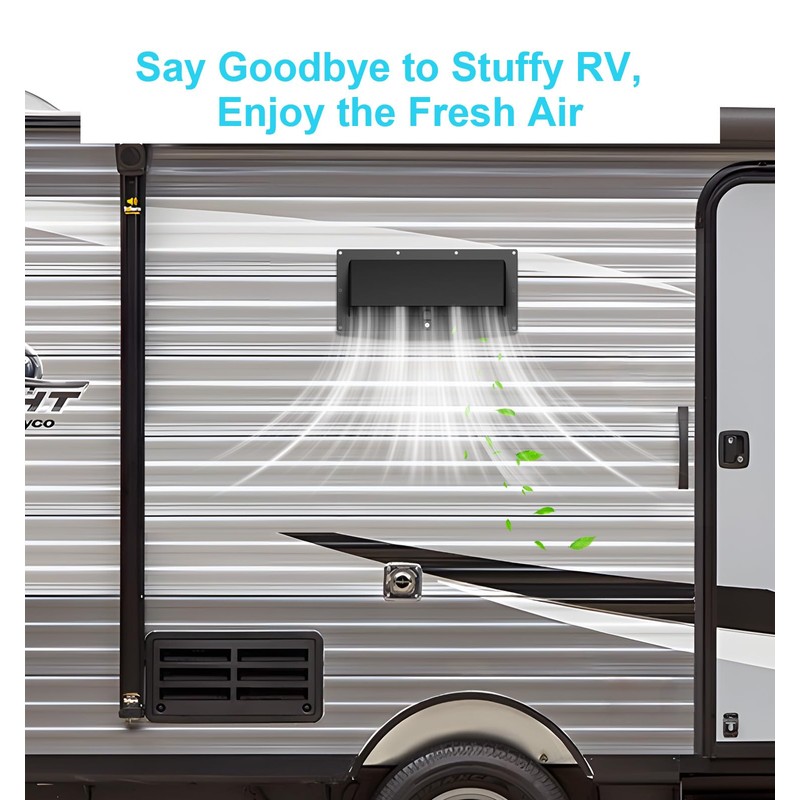WanDwel Aluminum RV Exhaust Range Hood Vent Cover with Adjustable