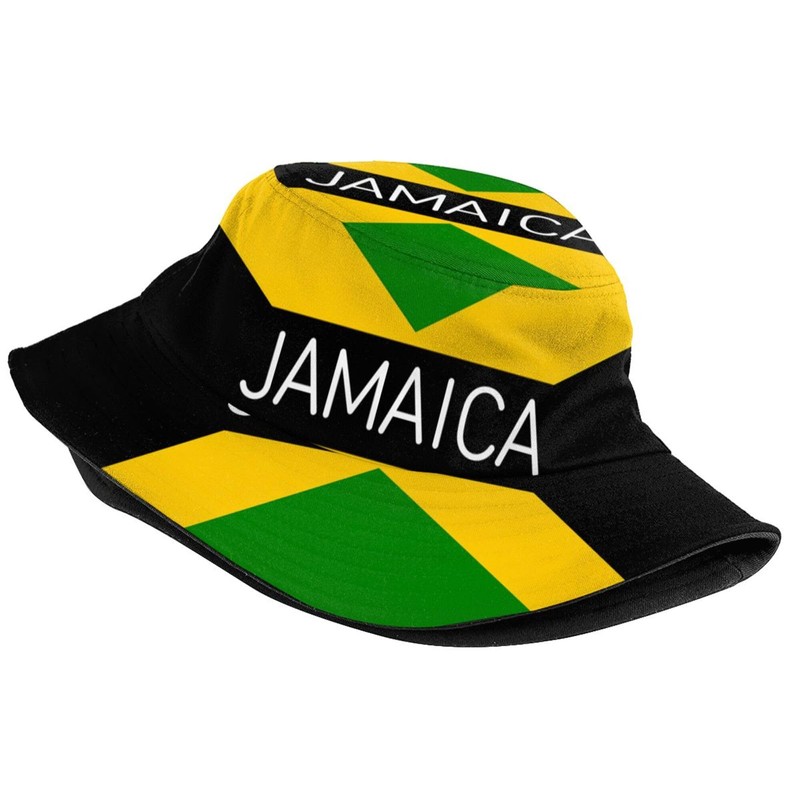 Jamaican Flag Bucket Hat Unisex Fashion Summer Sun Hat Jamaica