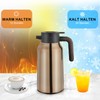 2L (70 oz) Stainless Steel Coffee Pot with Vacuum Insulation