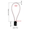QWORK Motorcycle Helmet Lock, 2 Pack Password Lock & Cable