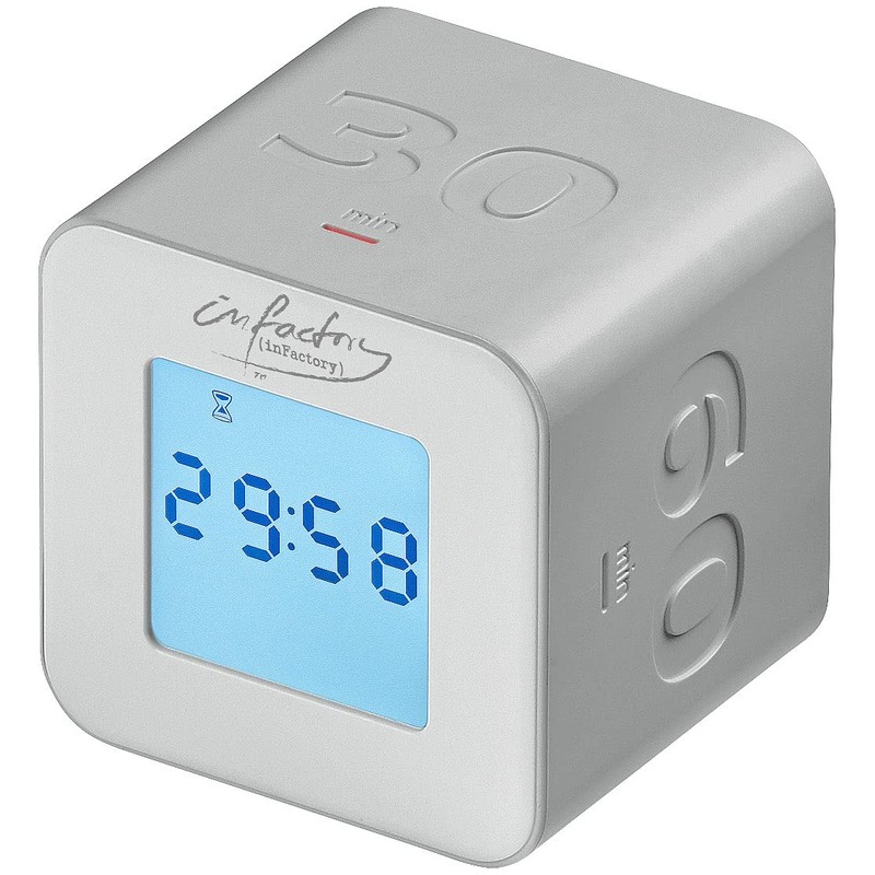 infactory Tea clock: Set of 2 digital timer cubes with