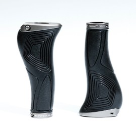 HYPERAX x HCT Dual Aluminium Bicycle Grips, Design with Aluminum Side Accents for Stylish Comfort Fits Most MTB,BMX Bikes Handlebars, Provide Extra Comfort and Improved Grip