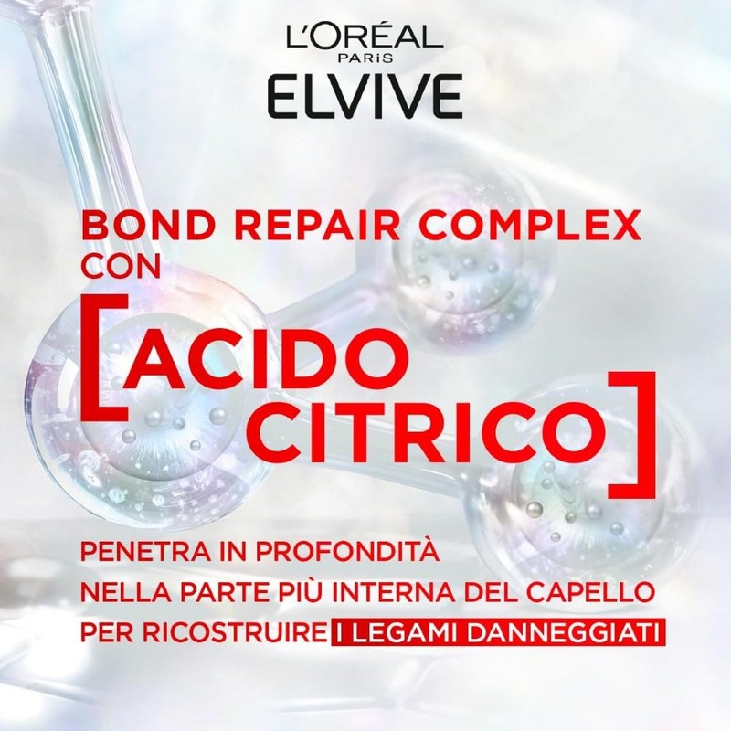 L'Oréal Paris Elvive Bond Repair Siero Senza Risciacquo, Rafforzante, Per