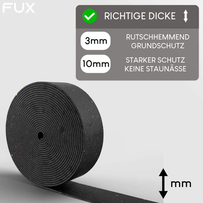 Terrace Pads Roll 2 m x 50 mm x 3