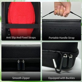 Hard Case for 2 Baseball Softball Sliding Mitts Gloves, Fit for Universal Left and Right Hand Kid Youth Adult Sizes Baserunning Protective Sliding Hand Guard Holder Box, Black (Case Only)