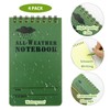 ShioShin 6Pcs Write in the Rain Notebook, Waterproof Notebook, Pocket