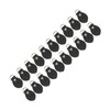 20 Sets Leather D Rings for Purse Genuine Leather D