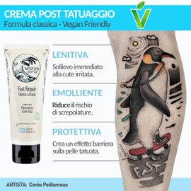 Water Law Tattoo Fast Repair Tattoo Lotion - Beruhigende Post Tattoo Creme 30ml - mit Panthenol, Aloe Vera und Glycerin - feuchtigkeitsspendende und schützende Wirkung - Made in Italy