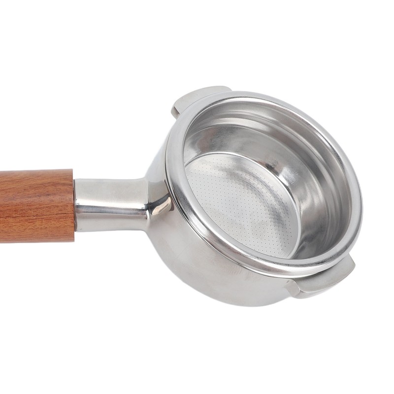 58mm Portafilter Bottomless 2 Ears Detachable Solid Wood and Stainless