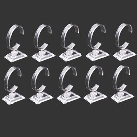 Pack of 10 Transparent Watch Holder, Watch Display Stand Holder, Watch Stand Transparent, for Home or Store Use