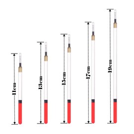 Kexitanlina 40 Pcs Fishing Floats Set Straight Insert Fishing Tackle Floats Fishing Waggler Floats Fishing Tackle Accessaries with 5 Size for Fishing Supplies