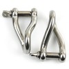 DAUMLINK® Aisi 316 A4 Round Shackles Twisted Material Stainless Steel