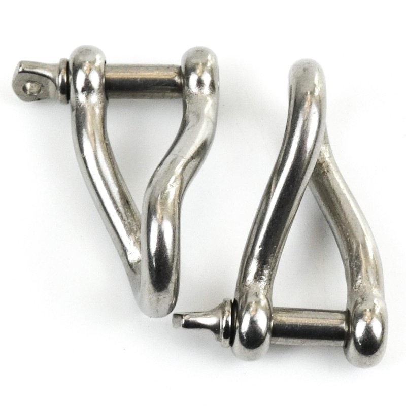 DAUMLINK® Aisi 316 A4 Round Shackles Twisted Material Stainless Steel