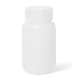 United Scientific™ 33407 | Laboratory Grade High Density Polyethylene (HDPE) Wide Mouth Reagent Bottle | Designed for Laboratories, Classrooms, or Storage at Home | 125mL (4oz) Capacity | Pack of 12