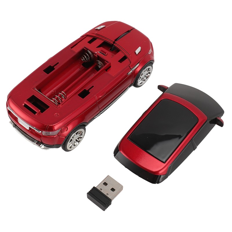 Car Shape Wireless Gaming Mice 2.4GHz 1600 DPI Cool 3D