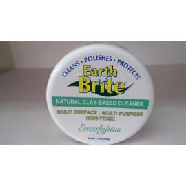 Earth Brite Natural Clay Based Cleaner Jumbo 17.5oz. 66% More - Eucalyptus - New