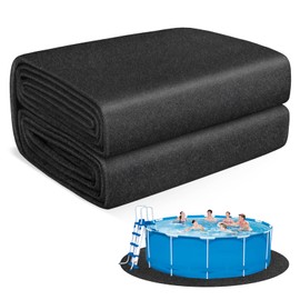 Thickened Pool Liner Pad for Above Ground Pool, 12 FT Round Under Pool Mat Padding, Pool Ground Pad Mat Under Pool for Pool Bottom, Prevent Punctures, Extend Liner Life