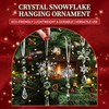 Christmas Tree Hanging Ornaments,Clear Acrylic Assorted Xmas Pendants (20PCS)
