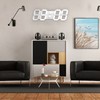 3D LED Wall Clock Brightness Adjustable Innovative 3D Table Wall