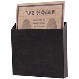 JohnDow Industries FMR-1722 Floor Mat Dispenser Rack, Wall Mount or to be Used with JohnDow DS-4 Interior Protection Rack, Black