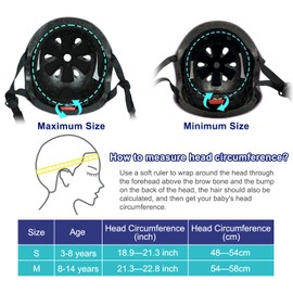 Wisekiddy Kids Bike Helmet Toddler Helmets for Kids 8-14 Years Girls Boys Youth Bicycle Helmet for Scooter Balance Bike Roller Skating Skateboard Helmet Rainbow