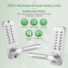 ANNFUZ Mechanical Keyless Entry Door Lock with Keypad,Double-Sided Combination Opening