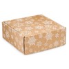 Kraft Snowflakes Gourmet Shipping Boxes - 8 x 8 x