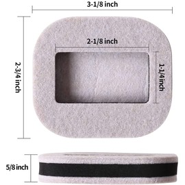 Pack of 4 Felt Furniture Floor Protectors Castor Cup Easy Sliders Caster Cups Bed Wheel Stoppers Floor Protectors Furniture Castors with Non-Slip Base Qunatum Leap