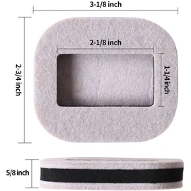 Pack of 4 Felt Furniture Floor Protectors Castor Cup Easy Sliders Caster Cups Bed Wheel Stoppers Floor Protectors Furniture Castors with Non-Slip Base Qunatum Leap