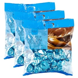 M&S Double Devon Toffees, Creamy & Chewy Individually Wrapped Butter Toffees, Vegetarian - 3 x 225g