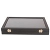 Ring Display Case Organizer with Transparent Lid 100 Slot Jewelry