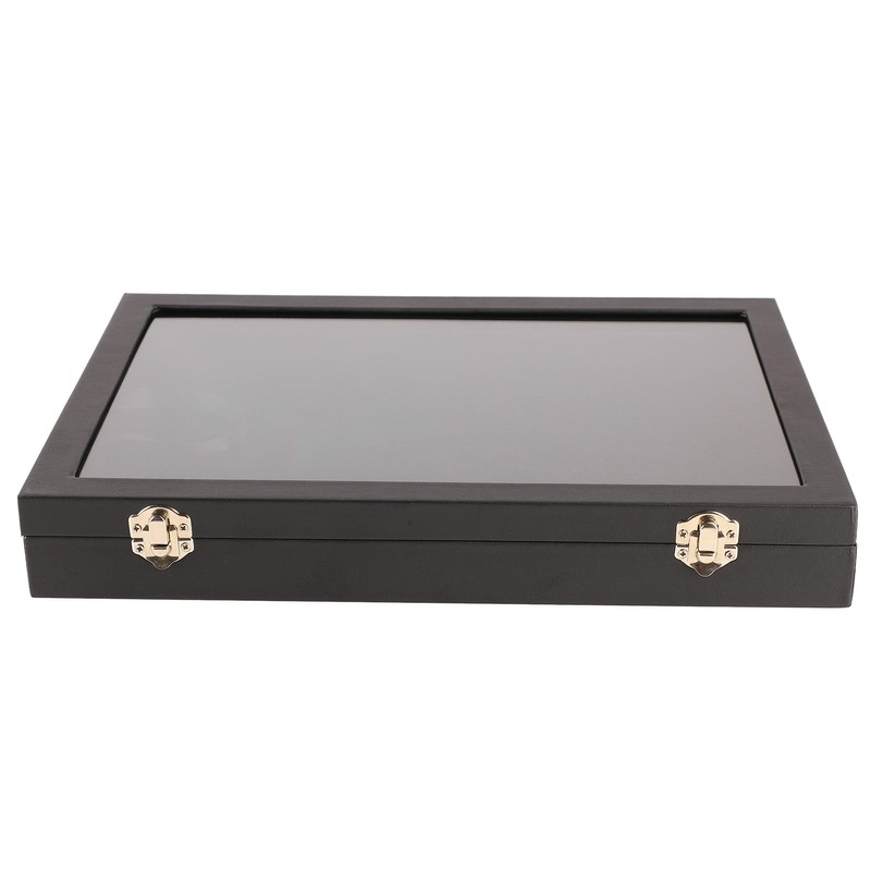 Ring Display Case Organizer with Transparent Lid 100 Slot Jewelry