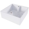 Einzelne Backbox, weiß, Wandplatten und Bodenboxen, audiovisuelles Kabel, 1 Stück